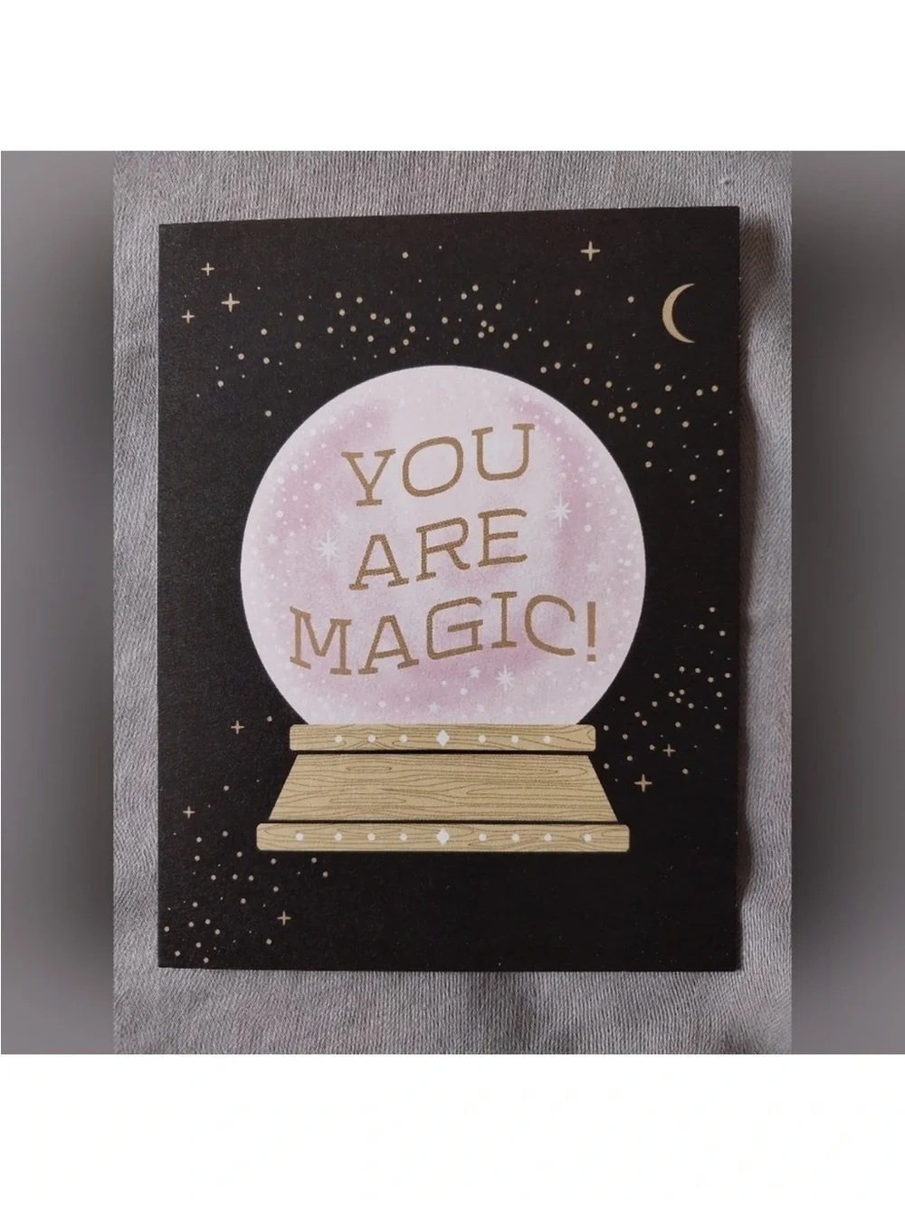 You are magic! Crystal Ball blank cards with envelopes